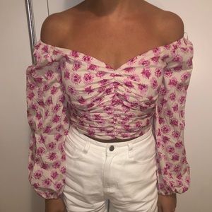 Off the shoulder zara top